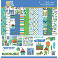 Photo Play Paper - Birthday Boy Wishes Collection - 12 x 12 Collection Pack