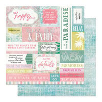 PhotoPlay Paper - Coco Paradise Collection - 12 x 12 Double Sided Paper - Let'S Get Away