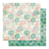 PhotoPlay Paper - Coco Paradise Collection - 12 x 12 Double Sided Paper - Tropical Floral