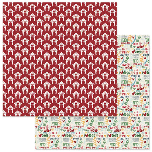 Photo Play Paper - Cooper and Friends Collection - 12 x 12 Double Sided Paper - In The Dog House