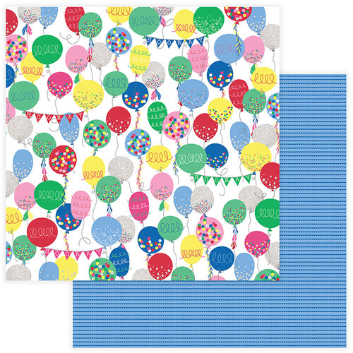 Photo Play Paper - Confetti Collection - 12 x 12 Double Side Paper - Hooray