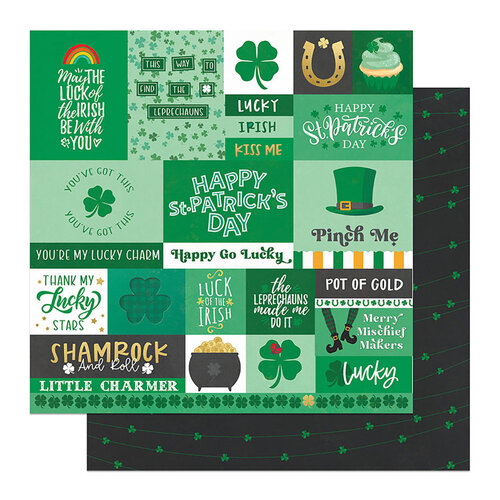 PhotoPlay - Charmed Collection - 12 x 12 Double Sided Paper - Shamrocks