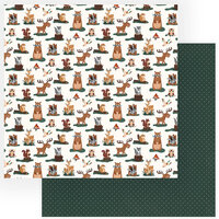 PhotoPlay - Camp Happy Bear Collection - 12 x 12 Double Sided Paper - Forest Friends