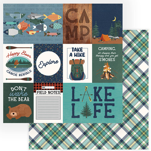 PhotoPlay - Camp Happy Bear Collection - 12 x 12 Double Sided Paper - Explore