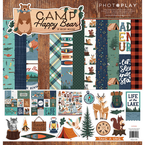 PhotoPlay - Camp Happy Bear Collection - 12 x 12 Collection Pack
