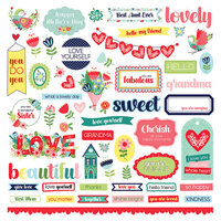 PhotoPlay - Cherish Collection - 12 x 12 Cardstock Stickers - Elements