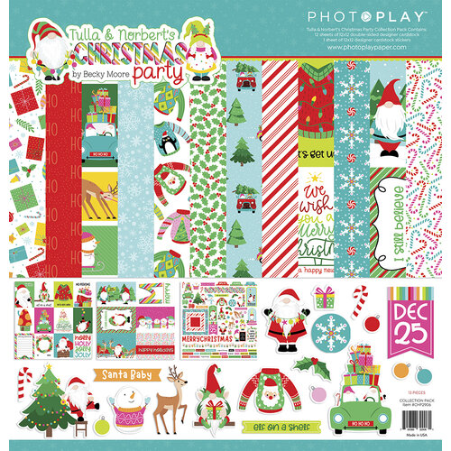 PhotoPlay - Tulla and Norbert's Christmas Party Collection - 12 x 12 Collection Pack