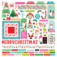 PhotoPlay - Tulla and Norbert's Christmas Party Collection - 12 x 12 Cardstock Stickers - Element Stickers