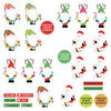 PhotoPlay - Tulla and Norbert's Christmas Party Collection - 12 x 12 Single Sided Paper - Pre-Colored Die Cut Outs - Gnomies