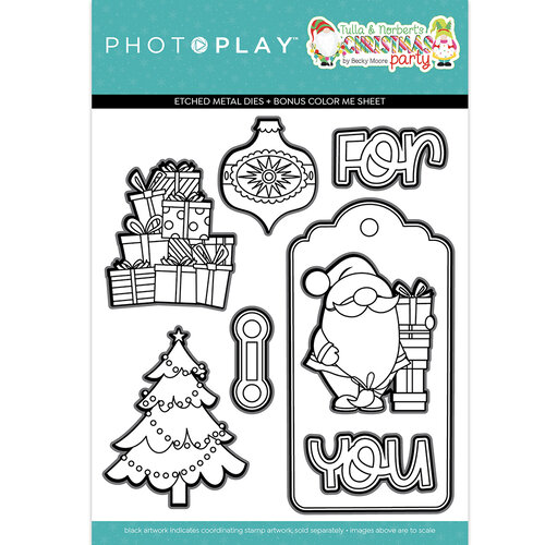 PhotoPlay - Tulla and Norbert's Christmas Party Collection - Etched Dies - Christmas Morning
