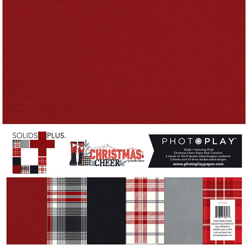 PhotoPlay - Christmas Cheer Collection - 12 x 12 Paper Pack - Solids