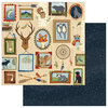 Photo Play Paper - Campfire Collection - 12 x 12 Double Sided Paper - Lodge Wall