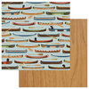 Photo Play Paper - Lakeside Collection - 12 x 12 Double Sided Paper - Row Your Boat