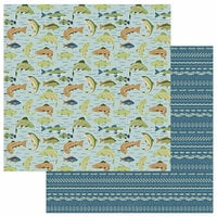Photo Play Paper - Lakeside Collection - 12 x 12 Double Sided Paper - Catch of the Day