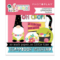 PhotoPlay - Crafting With My Gnomies Collection - Ephemera - Die Cut Cardstock Pieces