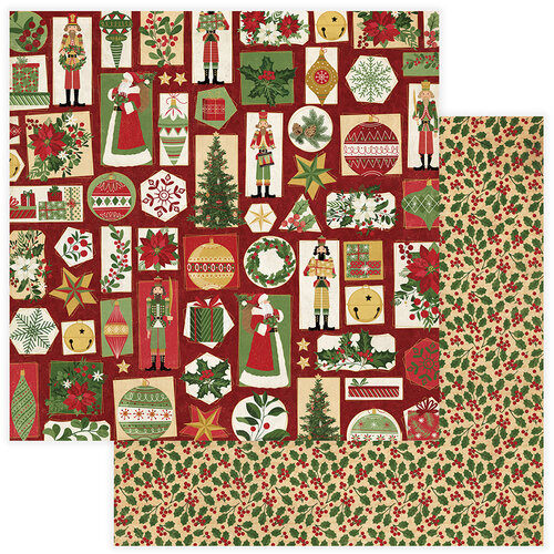 Photo Play Paper - Christmas Memories Collection - 12 x 12 Double Sided Paper - 'Tis The Season