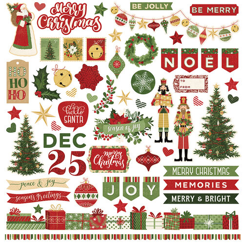 Photo Play Paper - Christmas Memories Collection - 12 x 12 Cardstock Stickers - Elements