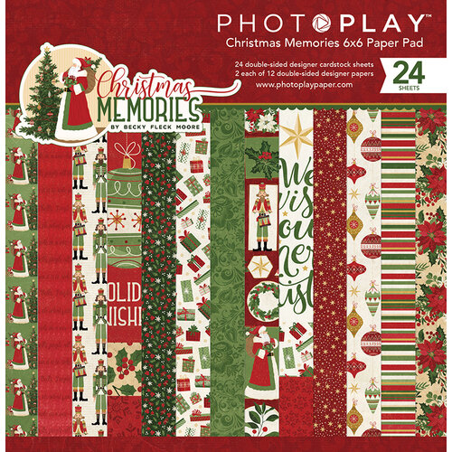 Photo Play Paper - Christmas Memories Collection - 6 x 6 Paper Pad