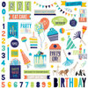 Photo Play Paper - Cake Collection - Party Animal - 12 x 12 Cardstock Stickers - Elements