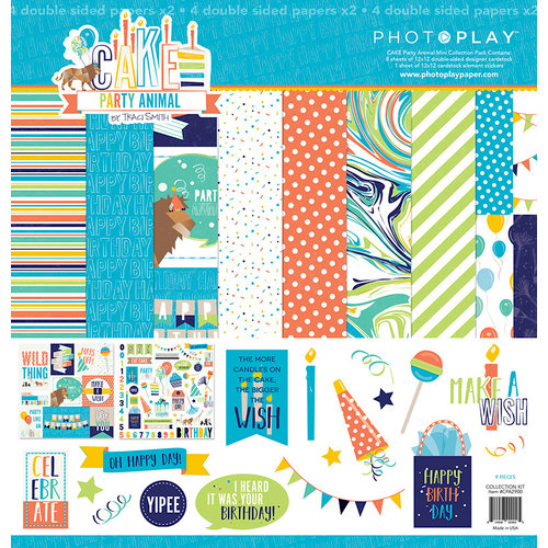 Photo Play Paper - Cake Collection - Party Animal - 12 x 12 Collection Pack