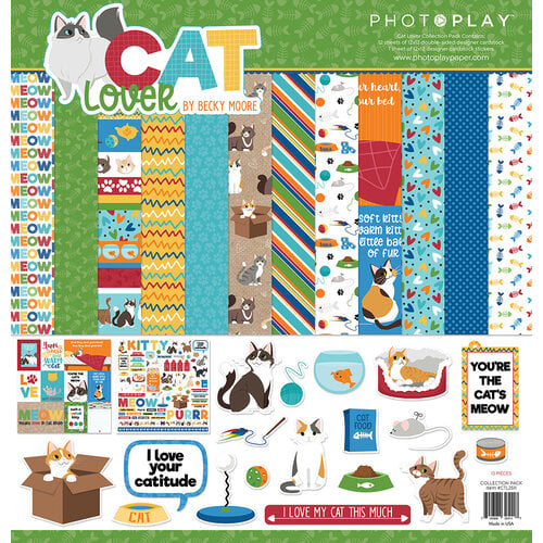 PhotoPlay - Cat Lover Collection - 12 x 12 Collection Pack