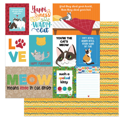 PhotoPlay - Cat Lover Collection - 12 x 12 Double Sided Paper - Spoiled