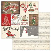 Photo Play Paper - Dear Santa Collection - Christmas - 12 x 12 Double Sided Paper - Let It Snow