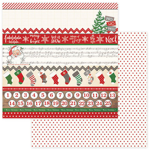 Photo Play Paper - Dear Santa Collection - Christmas - 12 x 12 Double Sided Paper - Fa La La