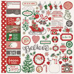 Photo Play Paper - Dear Santa Collection - Christmas - 12 x 12 Cardstock Stickers - Elements