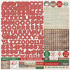 Photo Play Paper - Dear Santa Collection - Christmas - 12 x 12 Cardstock Stickers - Alphabet