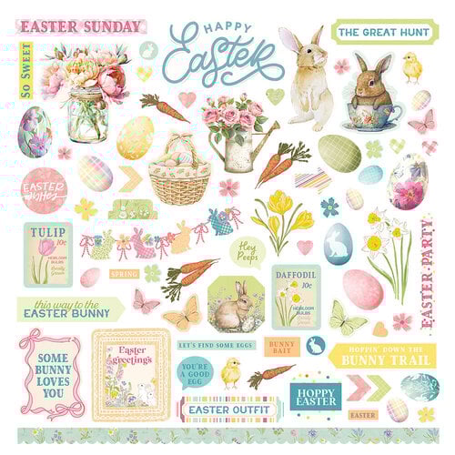 PhotoPlay - Easter Sunday Collection - 12 x 12 Cardstock Stickers - Elements