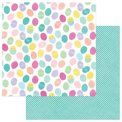 Photo Play Paper - Easter Blessings Collection - 12 x 12 Double Sided Paper - Easter Eggs
