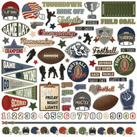 Photo Play Paper - End Zone Collection - 12 x 12 Cardstock Stickers - Elements