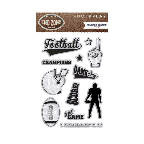 Photo Play Paper - End Zone Collection - Clear Acrylic Stamps