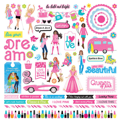 PhotoPlay - Fashion Dreams Collection - 12 x 12 Cardstock Stickers - Elements