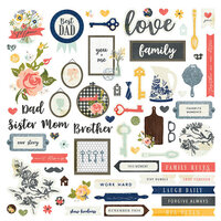 PhotoPlay - We Are Family Collection - 12 x 12 Cardstock Stickers - Elements