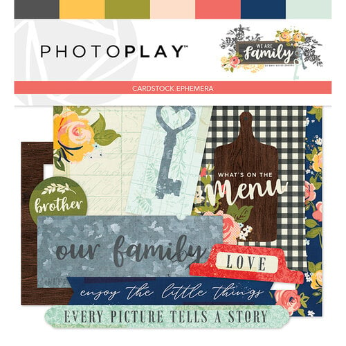 PhotoPlay - We Are Family Collection - Ephemera - Die Cut Cardstock Pieces