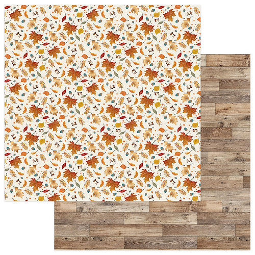 Photo Play Paper - Fall Breeze Collection - 12 x 12 Double Sided Paper - Autumn Leaves