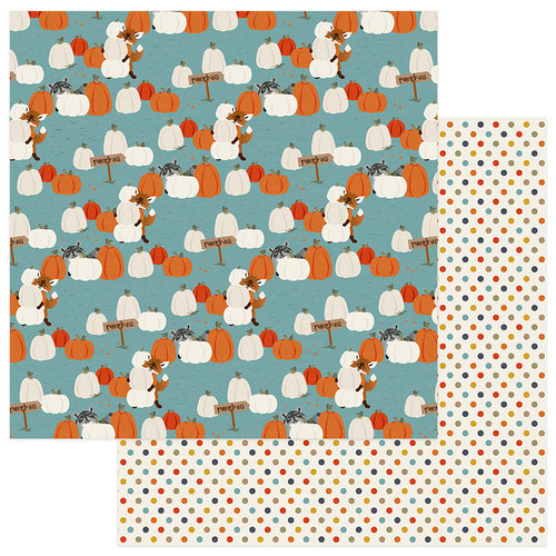 Photo Play Paper - Fall Breeze Collection - 12 x 12 Double Sided Paper - Pumpkin Patch