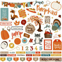Photo Play Paper - Fall Breeze Collection - 12 x 12 Cardstock Stickers