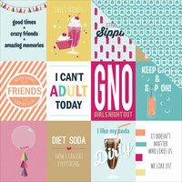 Photo Play Paper - Fun With Friends Collection - 12 x 12 Double Sided Paper - 3 x 4 Cards