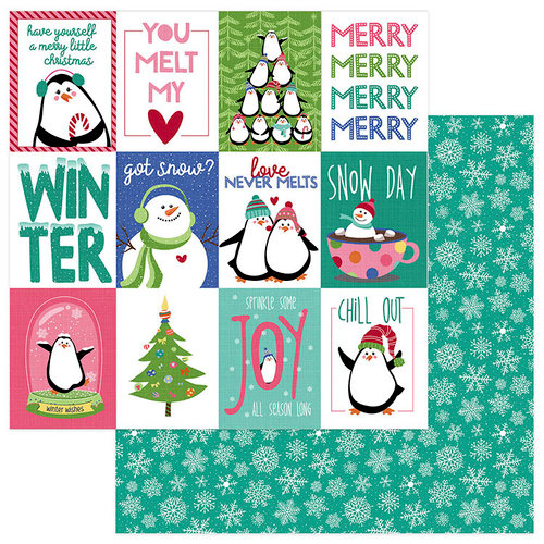 Photo Play Paper - Frosty Friends Collection - Christmas - 12 x 12 Double Sided Paper - Chill Out