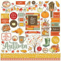 Photo Play Paper - Falling Leaves Collection - 12 x 12 Cardstock Stickers - Elements