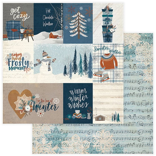 PhotoPlay - For the Love of Winter Collection - 12 x 12 Double Sided Paper - Get Cozy