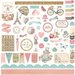 Photo Play Paper - French Flea Market Collection - 12 x 12 Cardstock Stickers - Elements