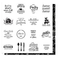 PhotoPlay - Fresh Picked 2 Collection - 12 x 12 Double Sided Paper - 3 x 3 Black and White Cooking Sign Cards
