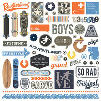 Photo Play Paper - Freestyle Collection - 12 x 12 Cardstock Stickers - Elements