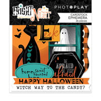 PhotoPlay - Fright Night Collection - Halloween - Ephemera - Die Cut Cardstock Pieces