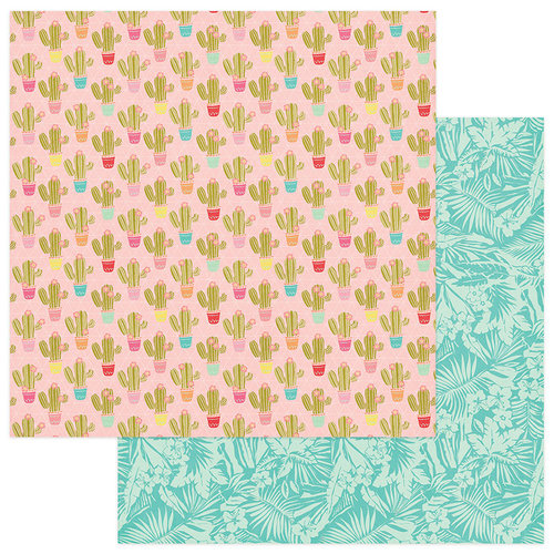 Photo Play Paper - For the Love of Summer Collection - 12 x 12 Double Sided Paper - Resort Town