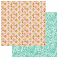 Photo Play Paper - For the Love of Summer Collection - 12 x 12 Double Sided Paper - Resort Town